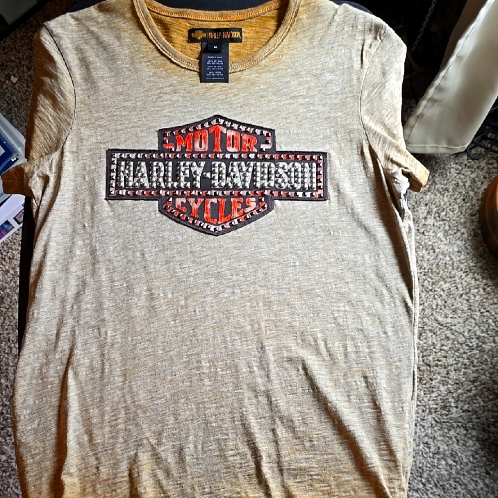 Harley-Davidson Studded Graphic T-Shirt Size M